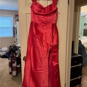 Elegant Pink Evening Gown